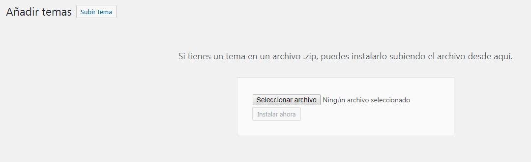 Instalando un Tema en nuestro WordPress